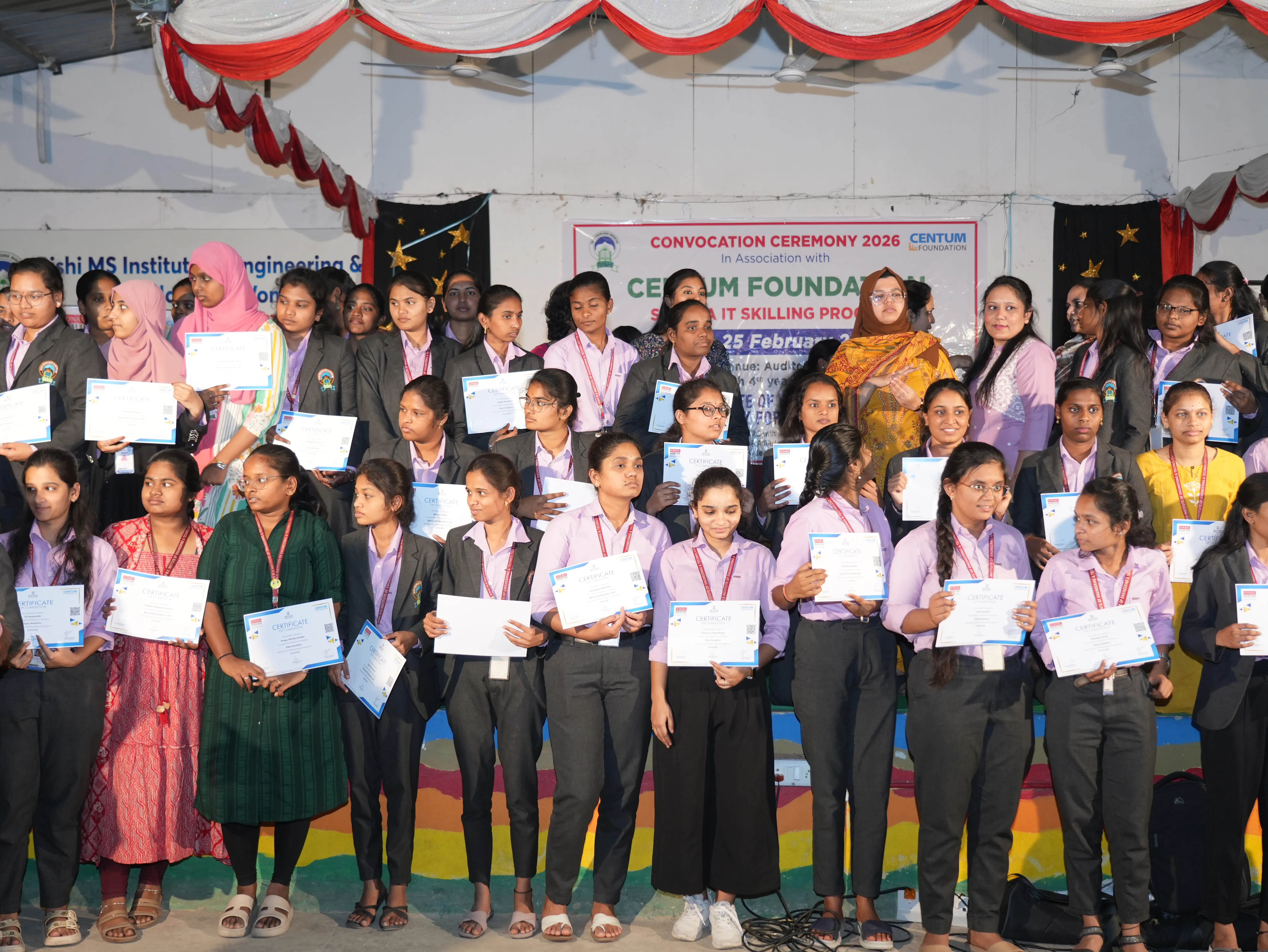Convocation Ceremony of Sonata CSR through Centrum foundation for 4 th year students - RITW